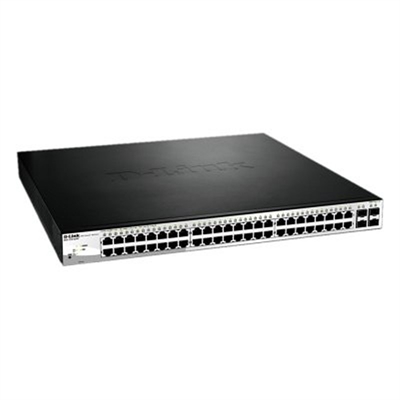 D Link DGS 1210 52MPE Switch 48xGb PoE 4xSFP Comb